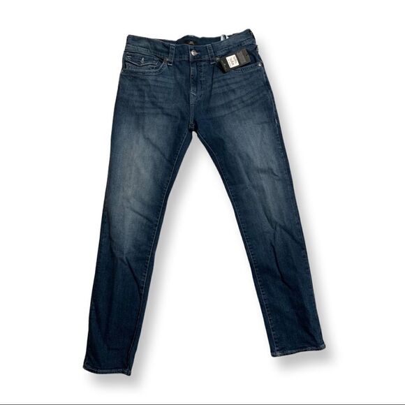 True Religion Rocco Relaxed Skinny Flap Denim Jeans    - Picture 3 of 11